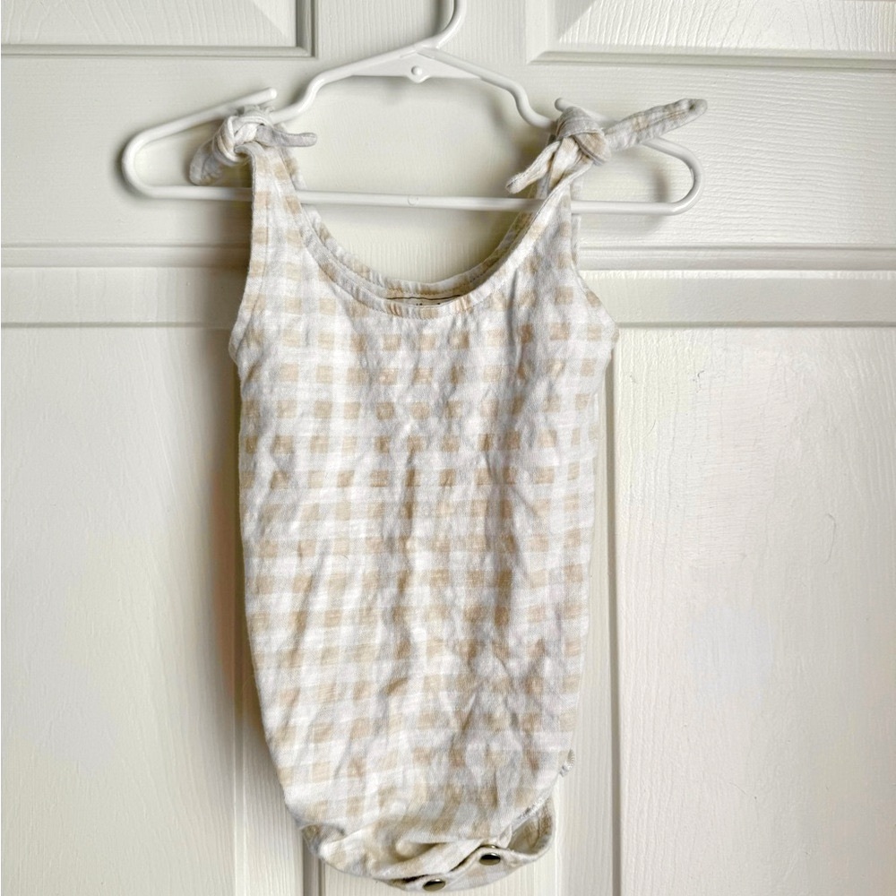 L’ovedbaby Girl Gingham Romper 12-18 Months